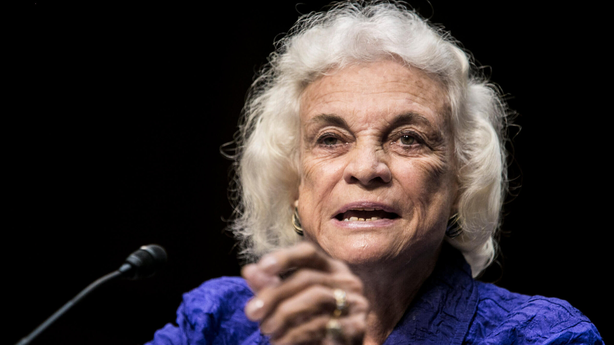 Former Supreme Court Justice Sandra Day O'Connor testified before the Senate Judiciary Committee on July 25, 2012.