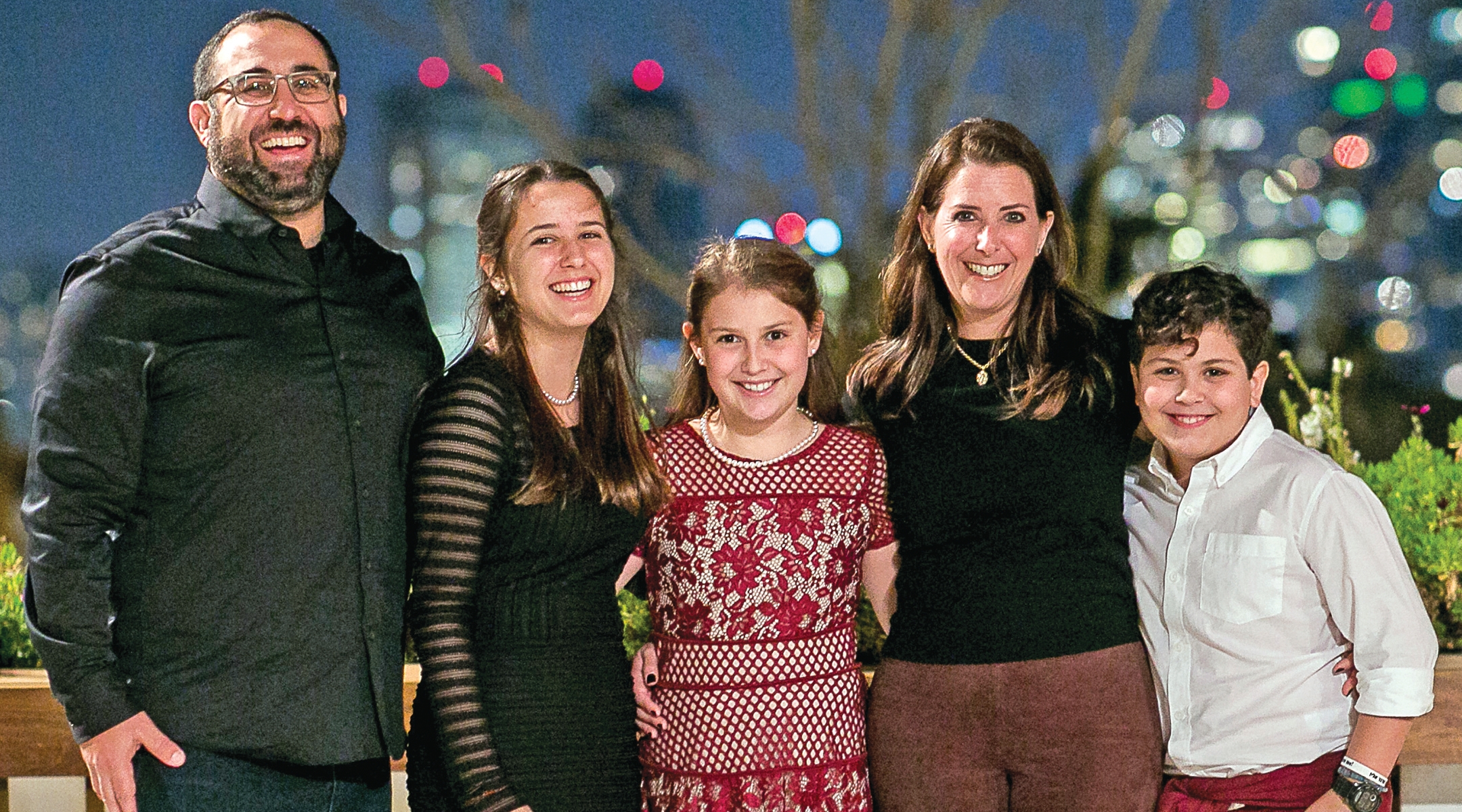 Dan Cohen and his family at a bat mitzvah in Tel Aviv. (Courtesy of J. The Jewish News of Northern California)