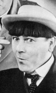 An image of Moe Howard of The Three Stooges