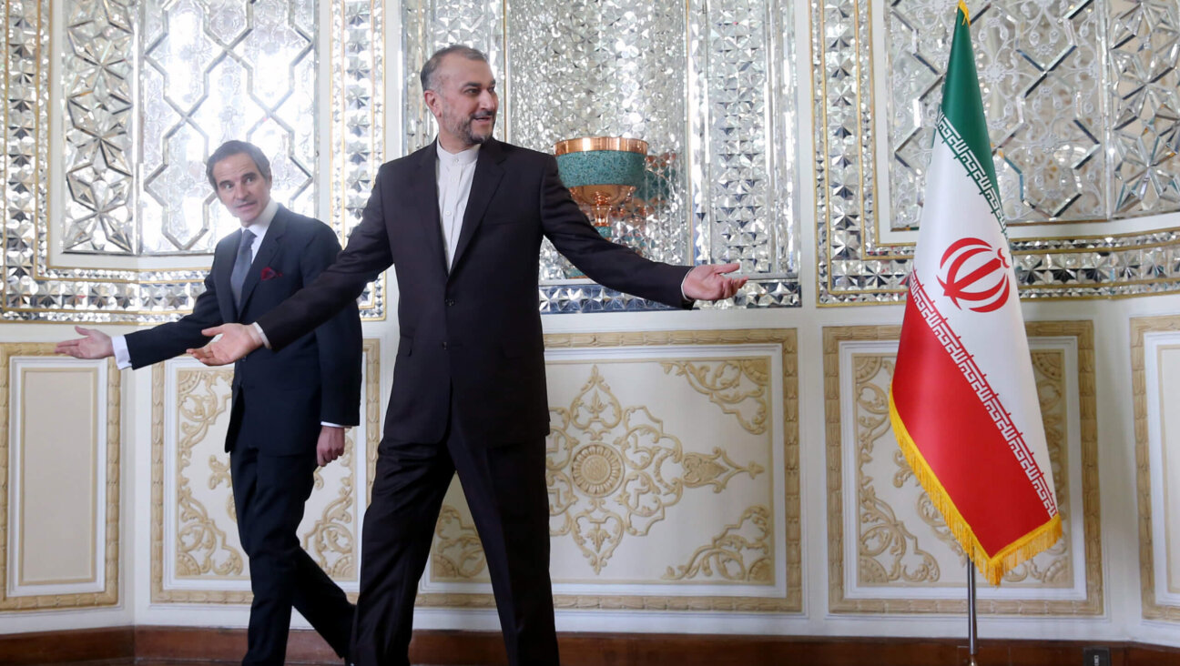 Rafael Mariano Grossi, head of the IAEA, and Iranian Foreign Minister Hossein Amirabdollahian meet on March 5, 2022 in Tehran.  