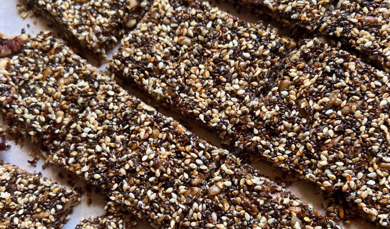 Flaxseed crackers 