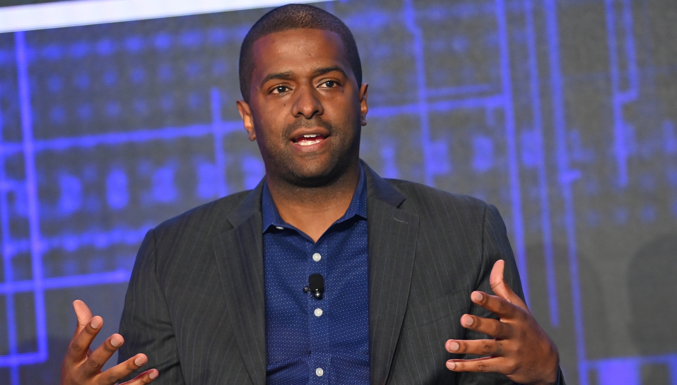 Bakari Sellers speaks onstage during the HOPE Global Forums Cryptocurrency and Digital Assets Summit at Atlanta Marriott Marquis in Atlanta, May 20, 2022. (Paras Griffin/Getty Images for Operation Hope)