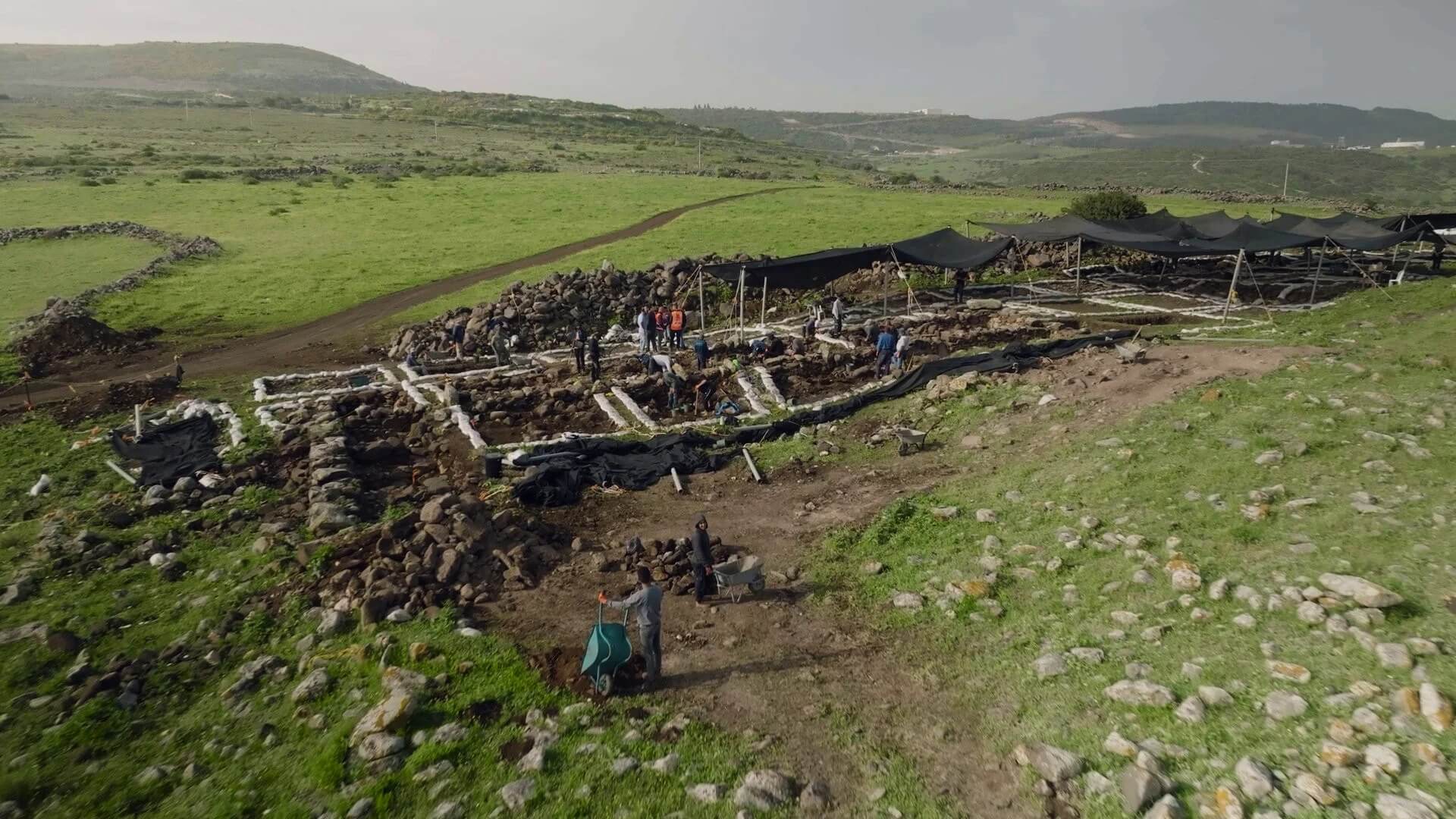 The 2,100-year-old farmstead at Horvat Assad in the Galilee.