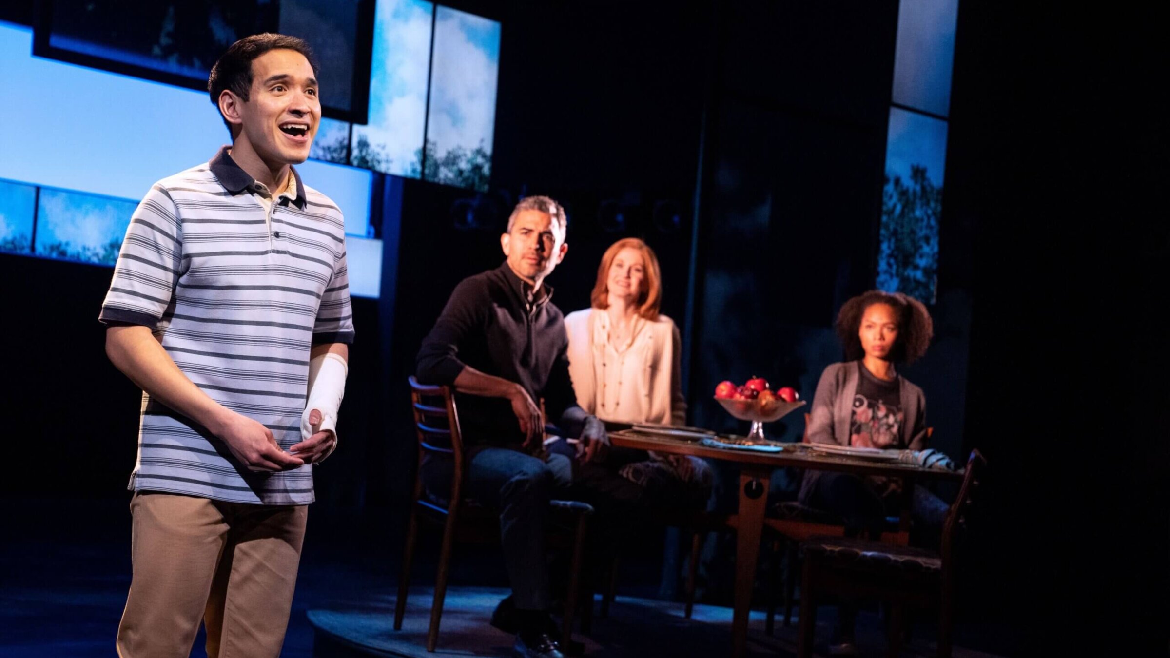 Zachary Noah Piser and company in 'Dear Evan Hansen.' 