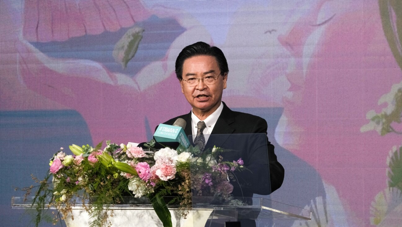 Taiwanese Foreign minister Joseph Wu gives a speech in Taipei, March 8, 2022. (Walid Berrazeg/SOPA Images/LightRocket via Getty Images)