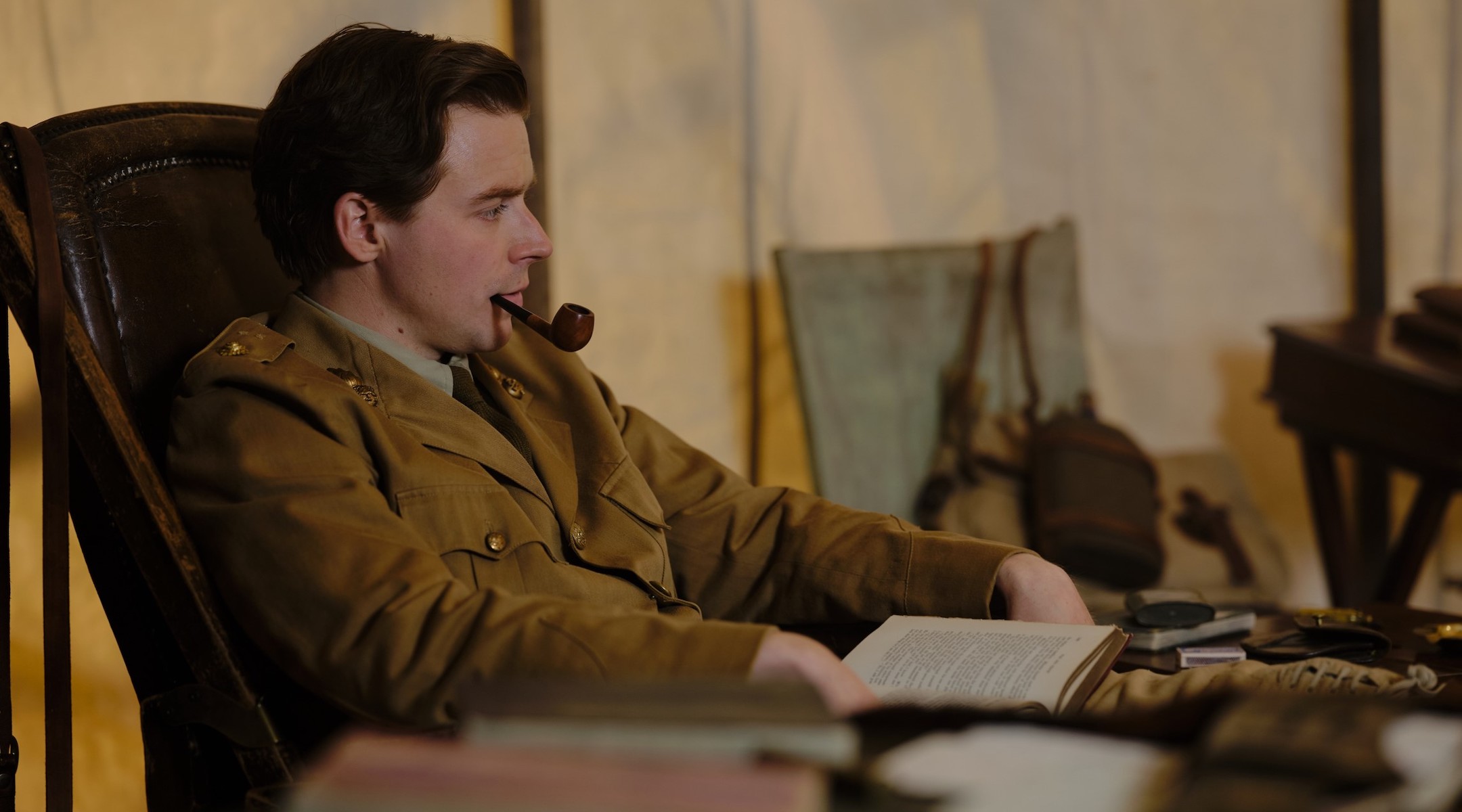 Jack Lowden as Siegfried Sassoon in “Benediction,” a biopic about the British poet. (Laurence Cendrowicz/Roadside Attractions)