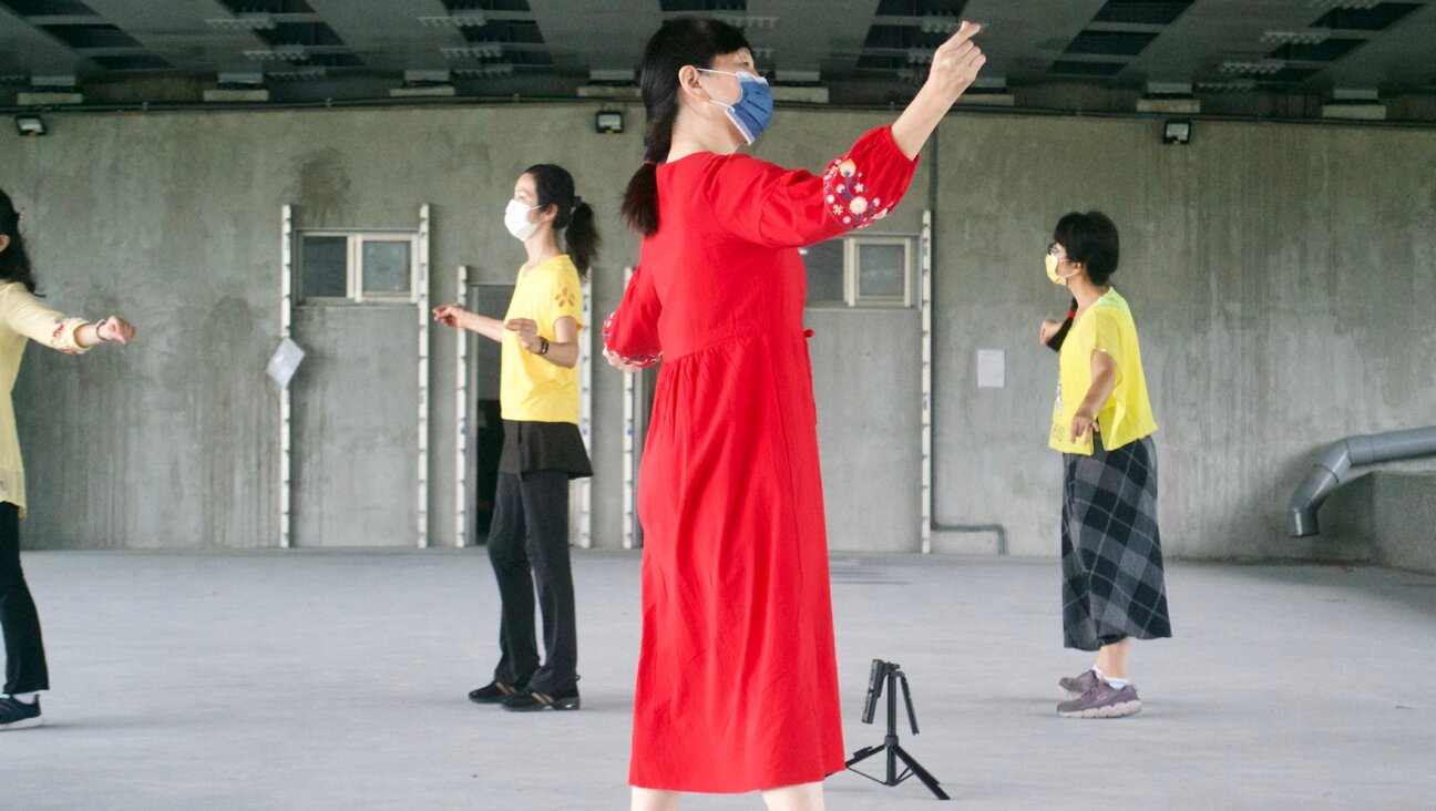 A Taiwanese dance teacher practices Israeli folk dance in Yilan, Taiwan.