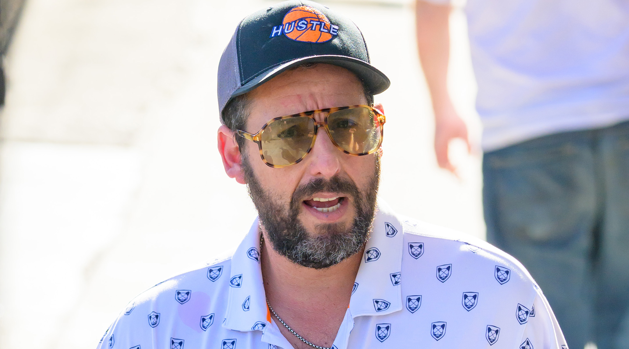 Adam Sandler is seen at “Jimmy Kimmel Live” in Los Angeles, Jun. 1, 2022. (RB/Bauer-Griffin/GC Images)