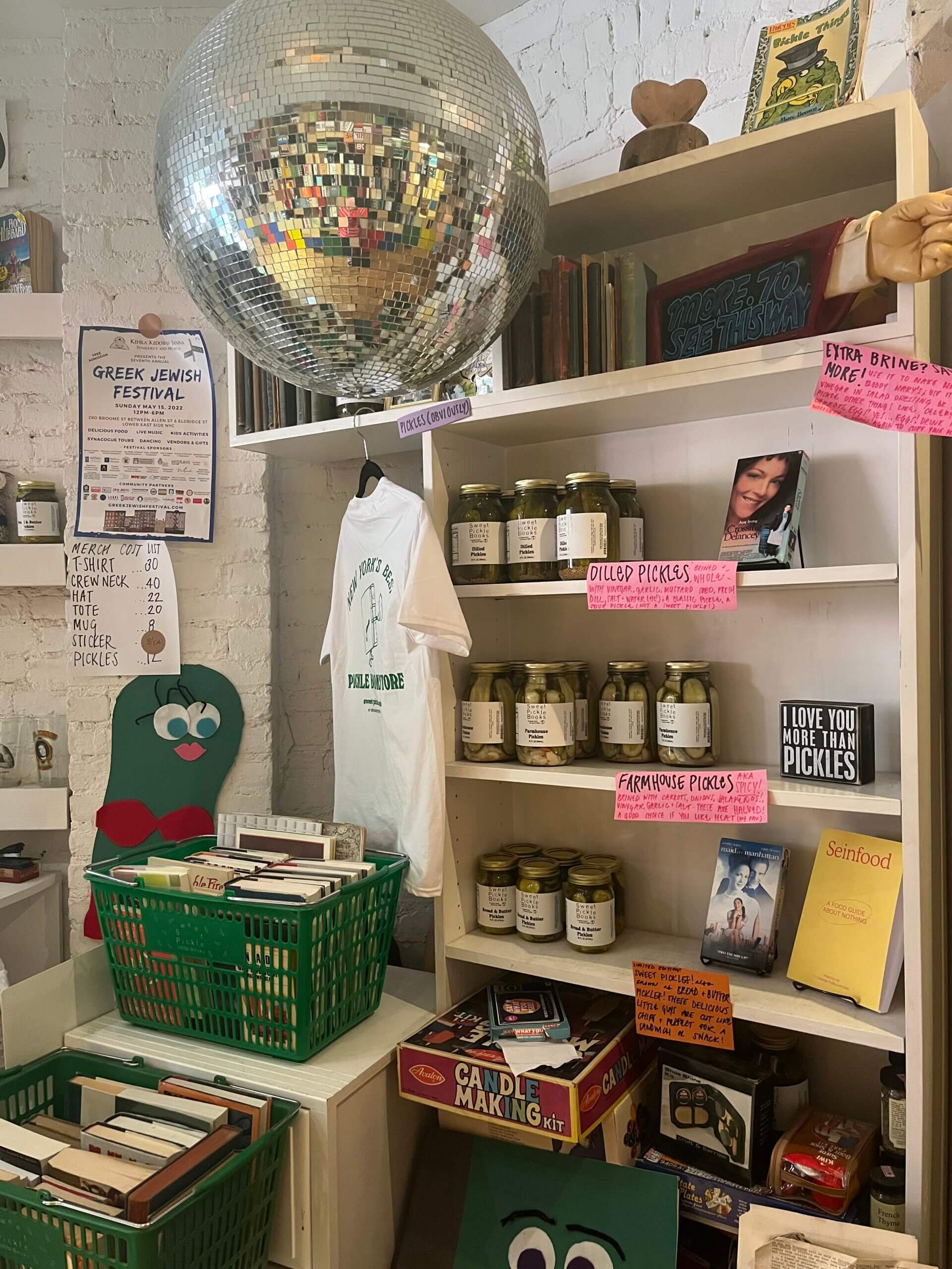 Sweet Pickle Books shelf