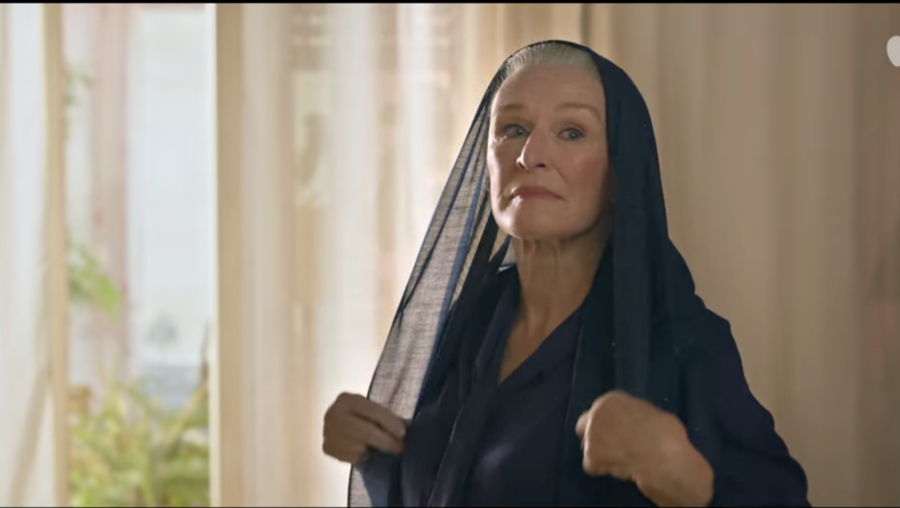 Glenn Close in “Tehran” looking distinctly out-of-place.