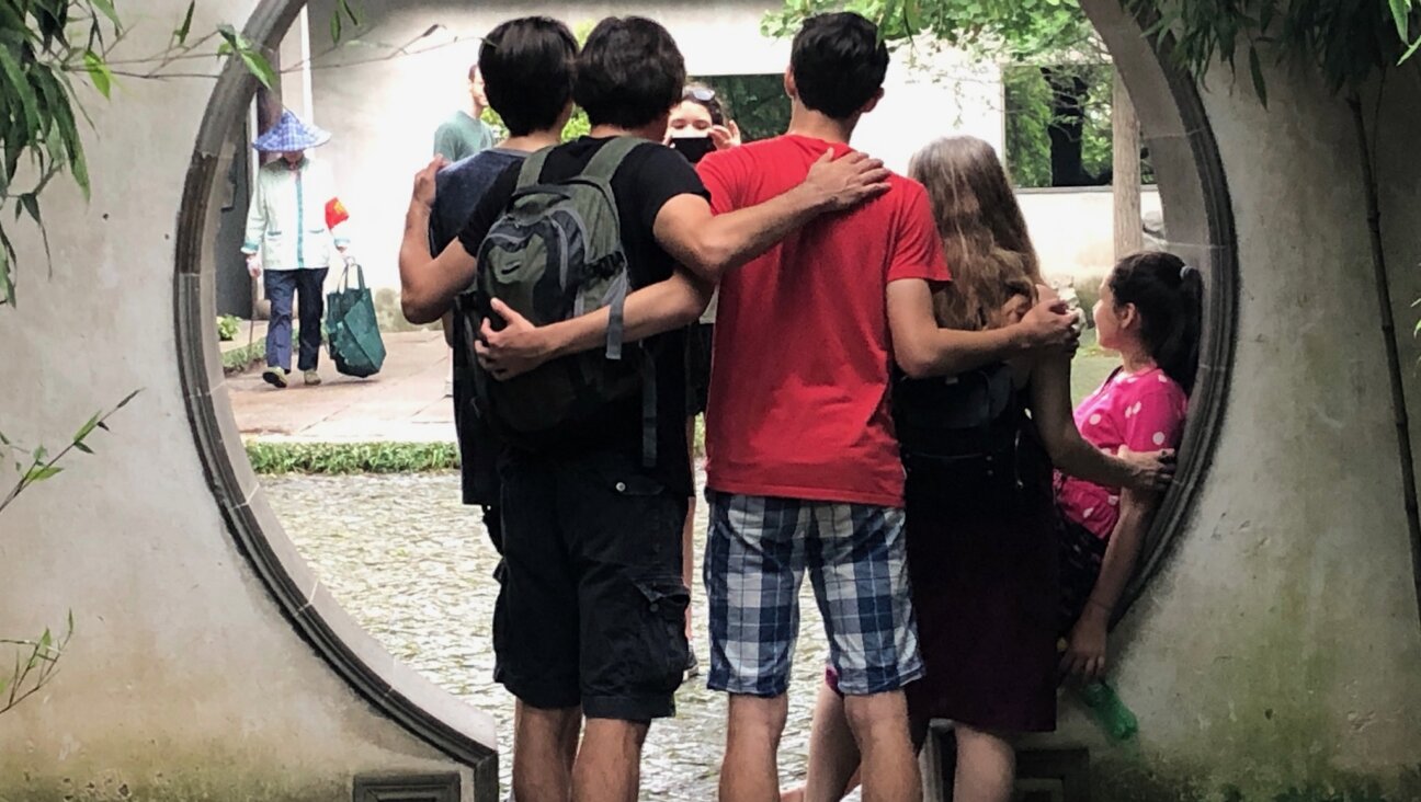 The author and his family pose for a picture during a trip to China in 2019. 