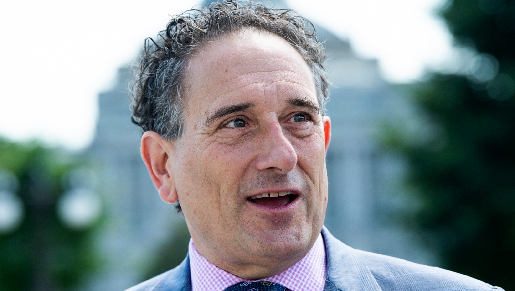 Rep. Andy Levin, D-Mich., is seen at the House steps of the Capitol during the last votes of the week on May 20, 2021.