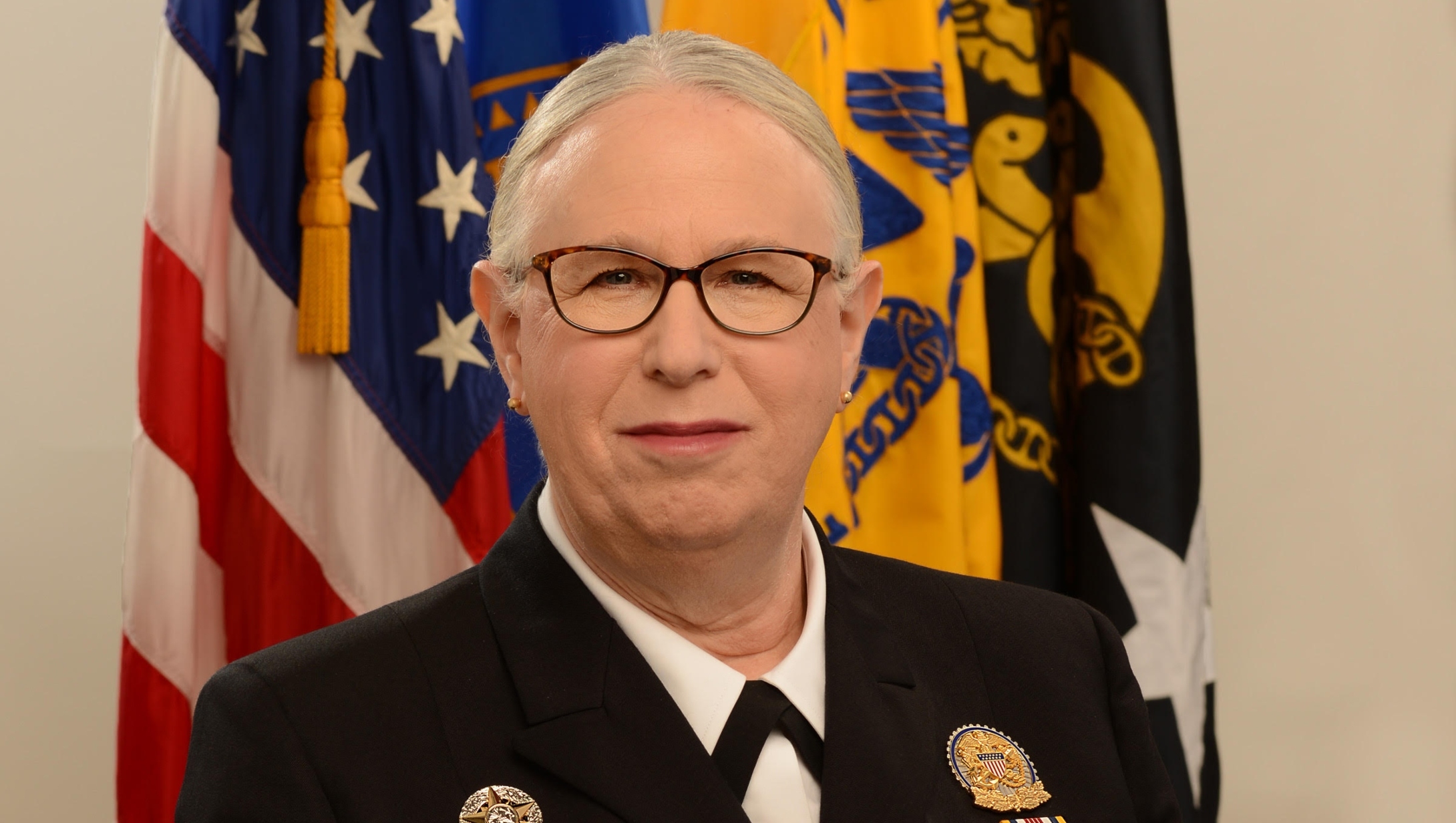 Assistant Secretary for Health Rachel Levine in uniform as an admiral, in Washington DC on the day of her swearing-in, Oct. 29, 2021. (Office of the Assistant Secretary for Health)