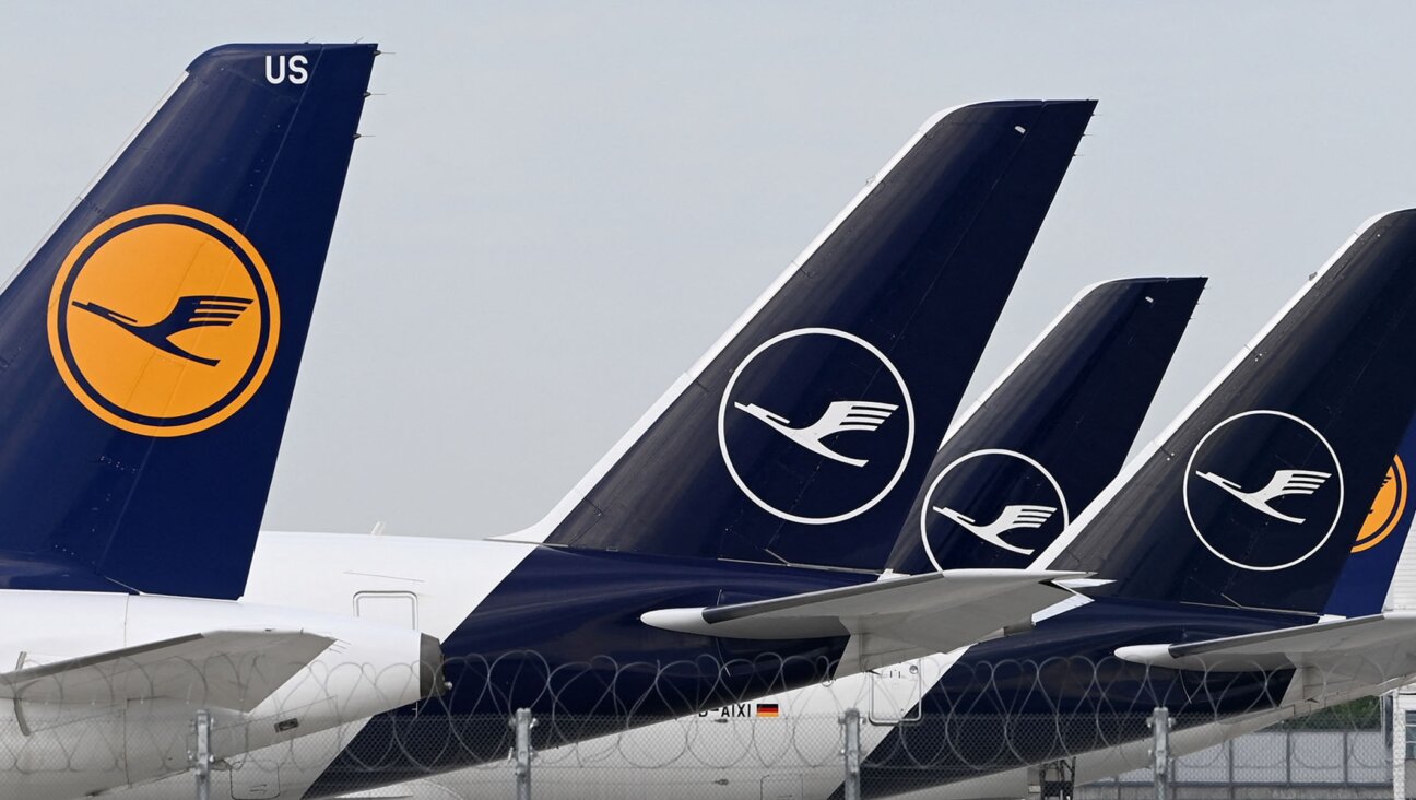 Lufthansa airplanes are parked at the Franz-Josef-Strauss airport in Munich during a strike of the ground staff employees, July 27, 2022. (Christof Stache/AFP via Getty Images)