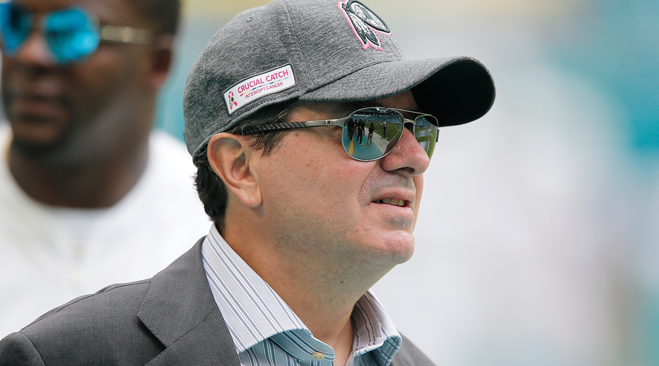 Daniel Snyder of the Washington Commanders, then Washington Redskins, looks on prior to the game against the Miami Dolphins at Hard Rock Stadium in Miami, Oct. 13, 2019. (Michael Reaves/Getty Images)