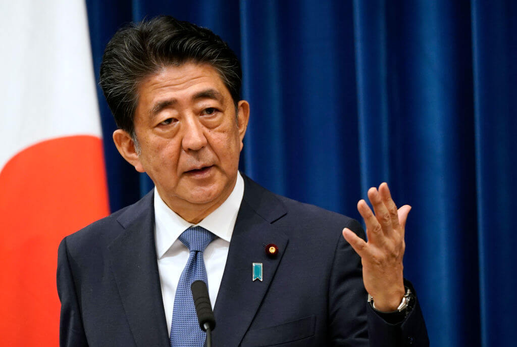 Former Japanese Prime Minister Shinzo Abe, seen here in 2020, was assassinated.