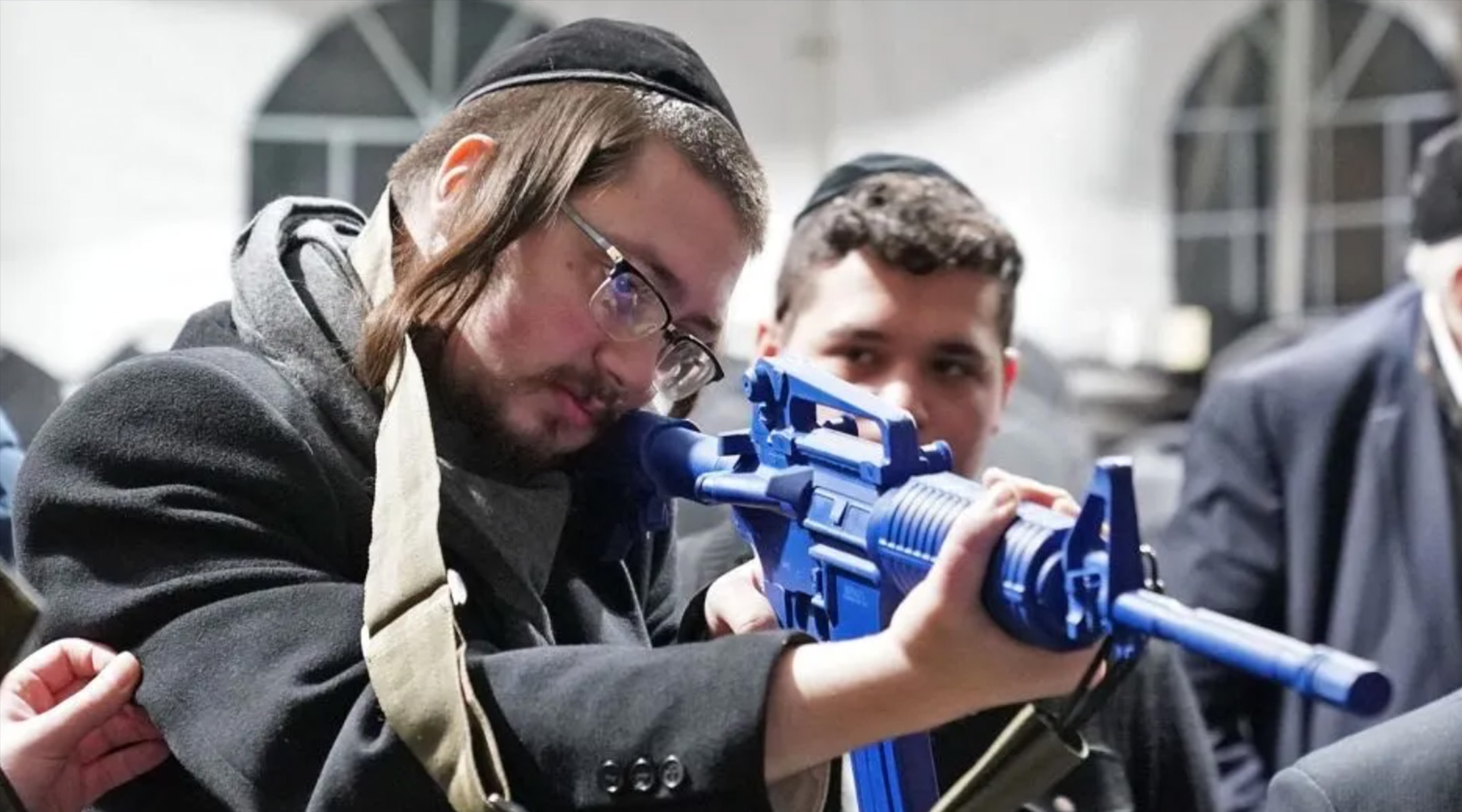 An Orthodox resident in Monsey takes a firearm training class with the Tactical Defense Initiative. (Courtesy)