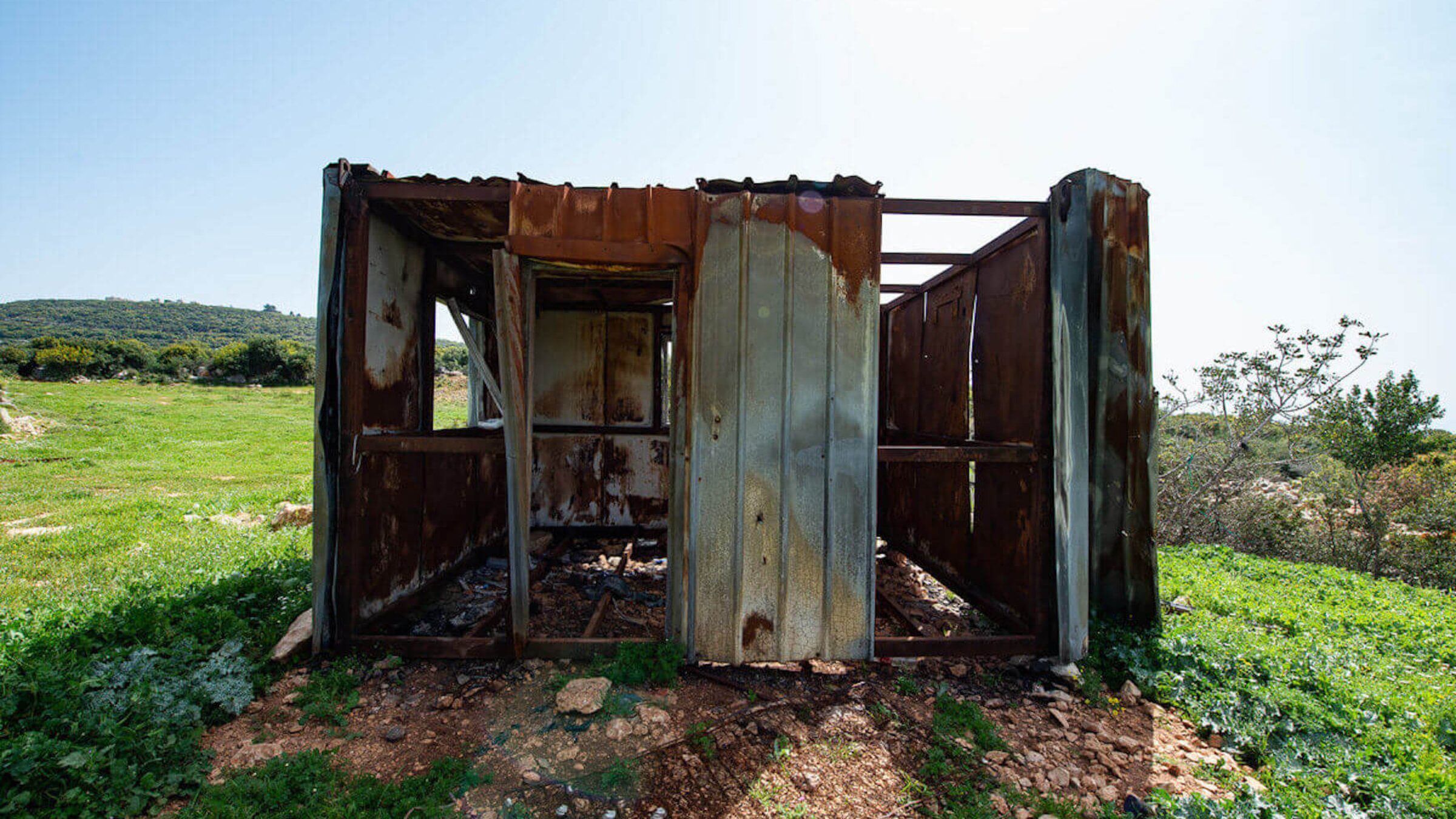 The residence of a Palestinian worker in Israel.