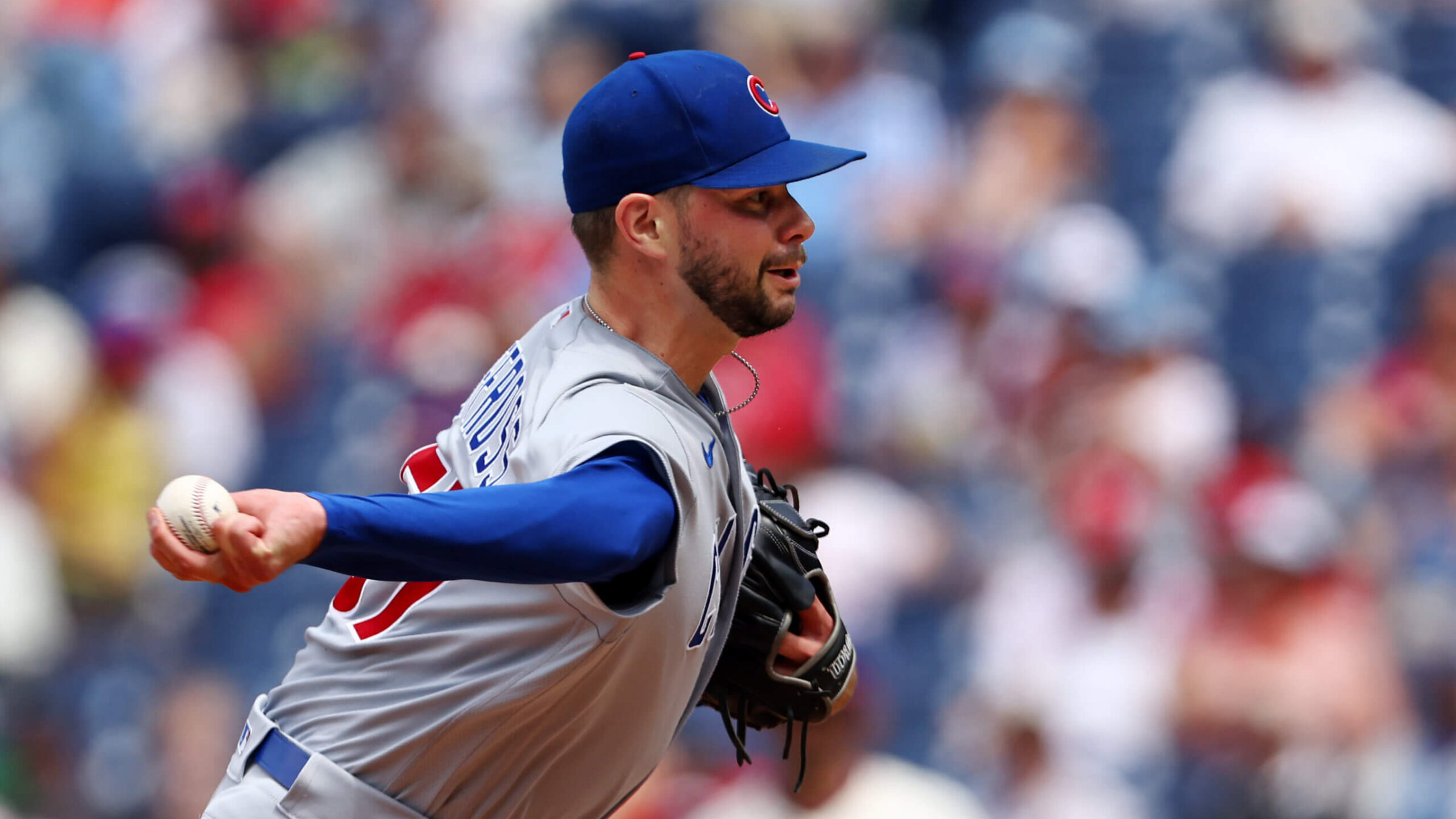 Scott Effross in action during a game against the Philadelphia Phillies on July 24, 2022. 