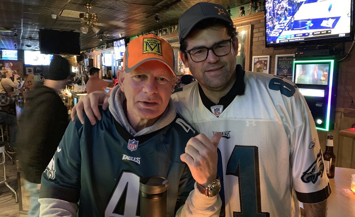 Lenny Dykstra, left, with Adam Taxin in a photo dated to 2020.