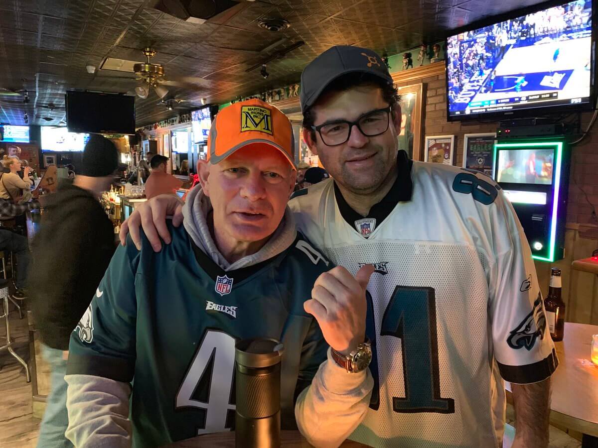 Lenny Dykstra, left, with Adam Taxin in a photo dated to 2020.