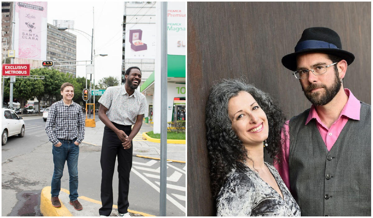 The duo known as Tsvey Brider (left) and Sveta Kundish and Patrick Farrell (right) are turning Yiddish poetry into music.