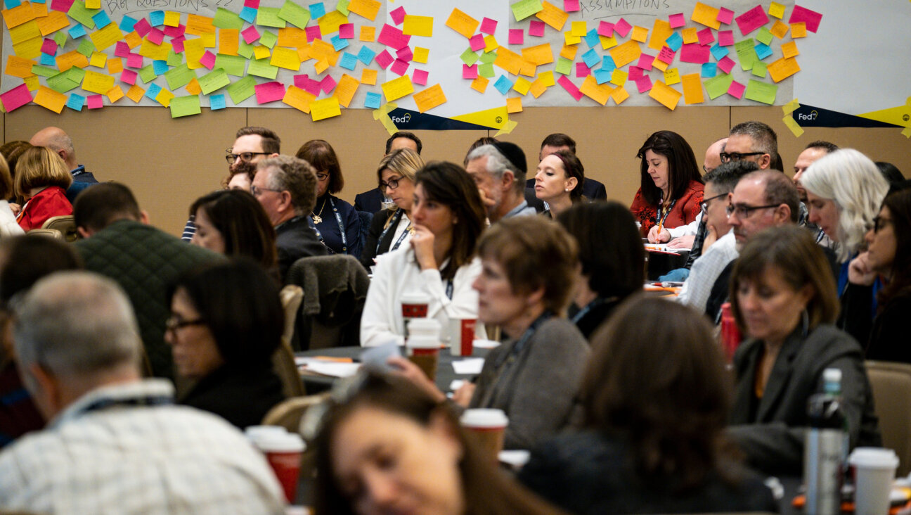 While women, pictured here at a Jewish Federations of North America gathering in 2019, have been hired for chief executive roles at many smaller and mid-size federations, they lag far behind men in the top job at major city federations.