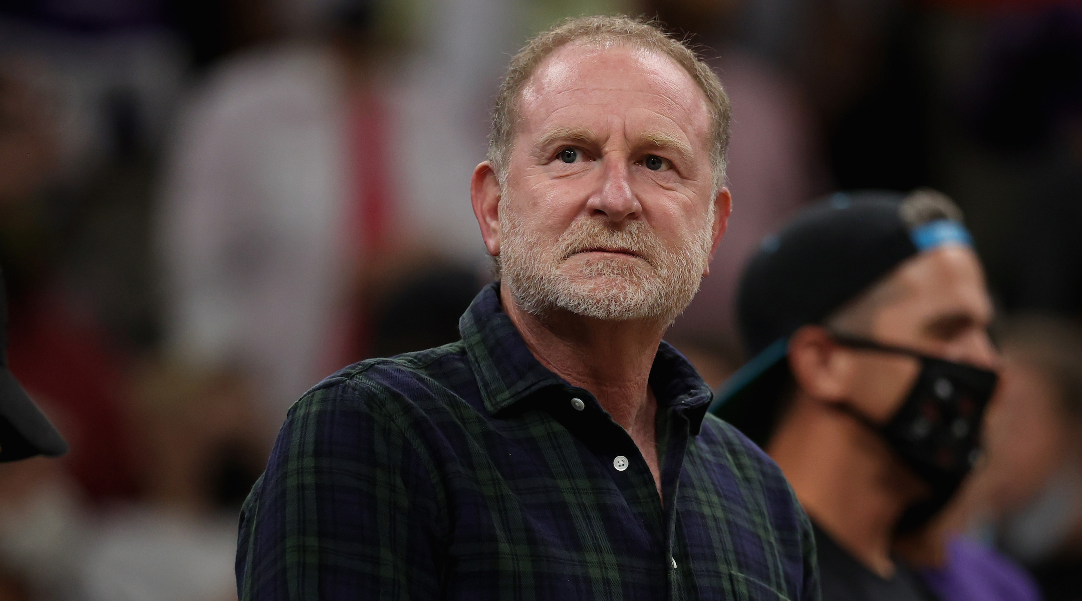 Phoenix Suns and Mercury owner Robert Sarver attends the 2021 WNBA Finals in Phoenix, October 2021. (Christian Petersen/Getty Images)