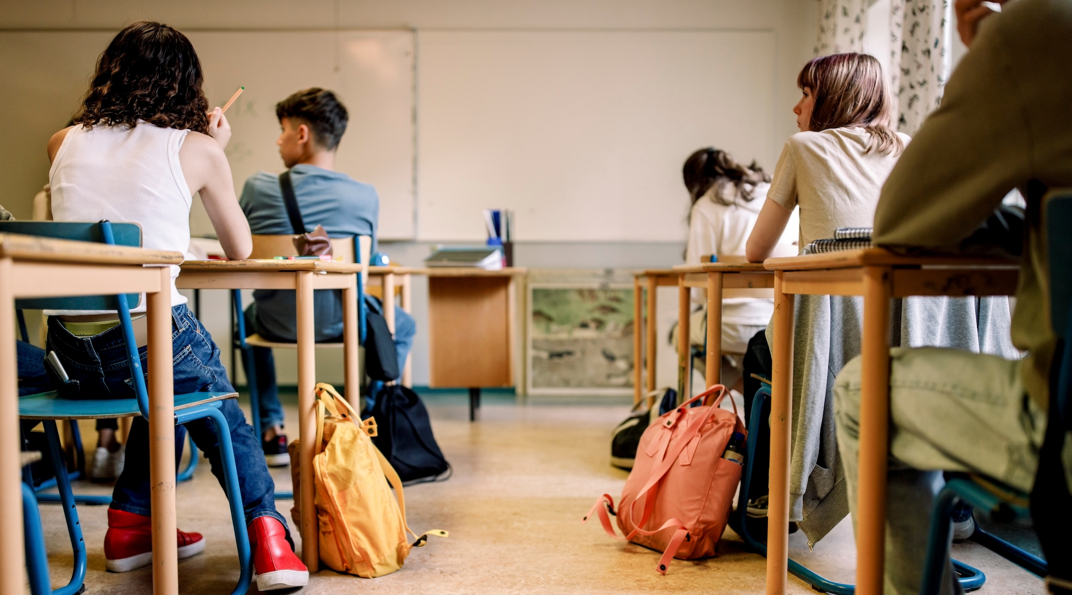 A group of students in school. (Getty stock photo)