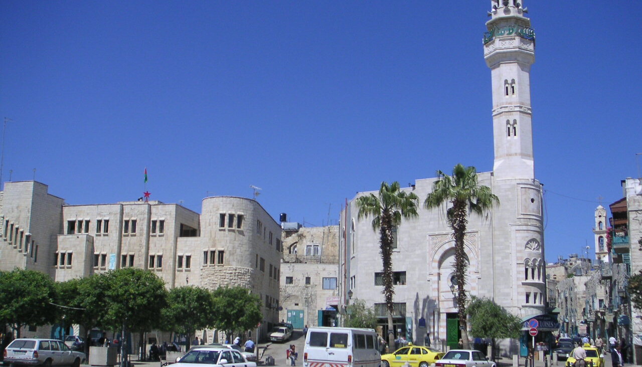 The city of Bethlehem in the West Bank.