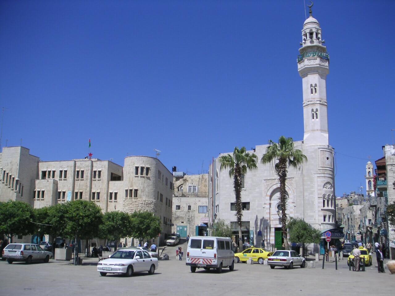 The city of Bethlehem in the West Bank.