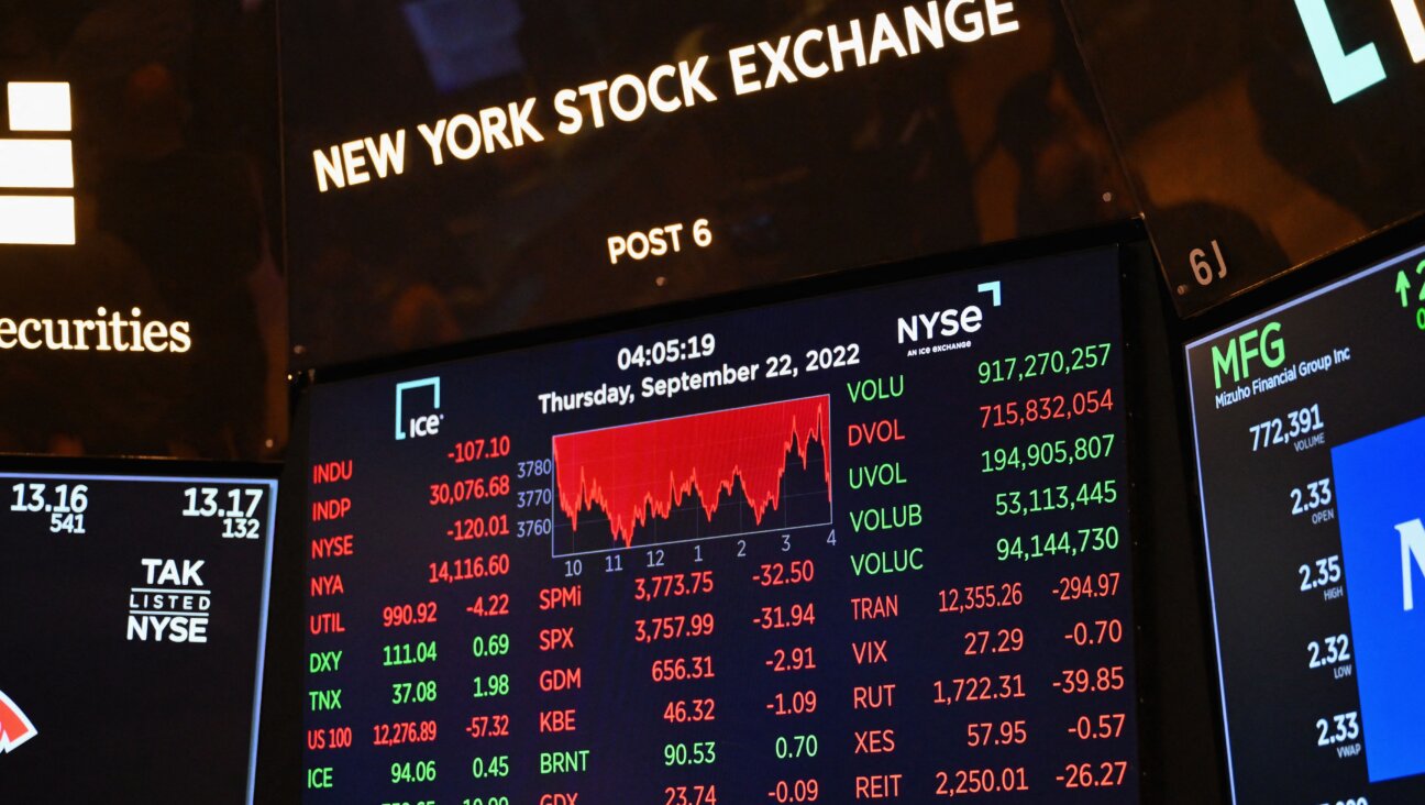 Closing numbers of the NYSE on Sept. 22, 2022.