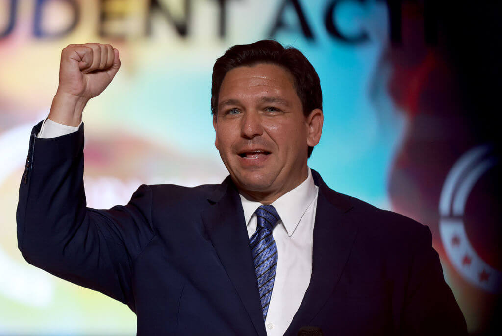 Florida Gov. Ron DeSantis speaks during the Turning Point USA Student Action Summit on July 22, 2022.