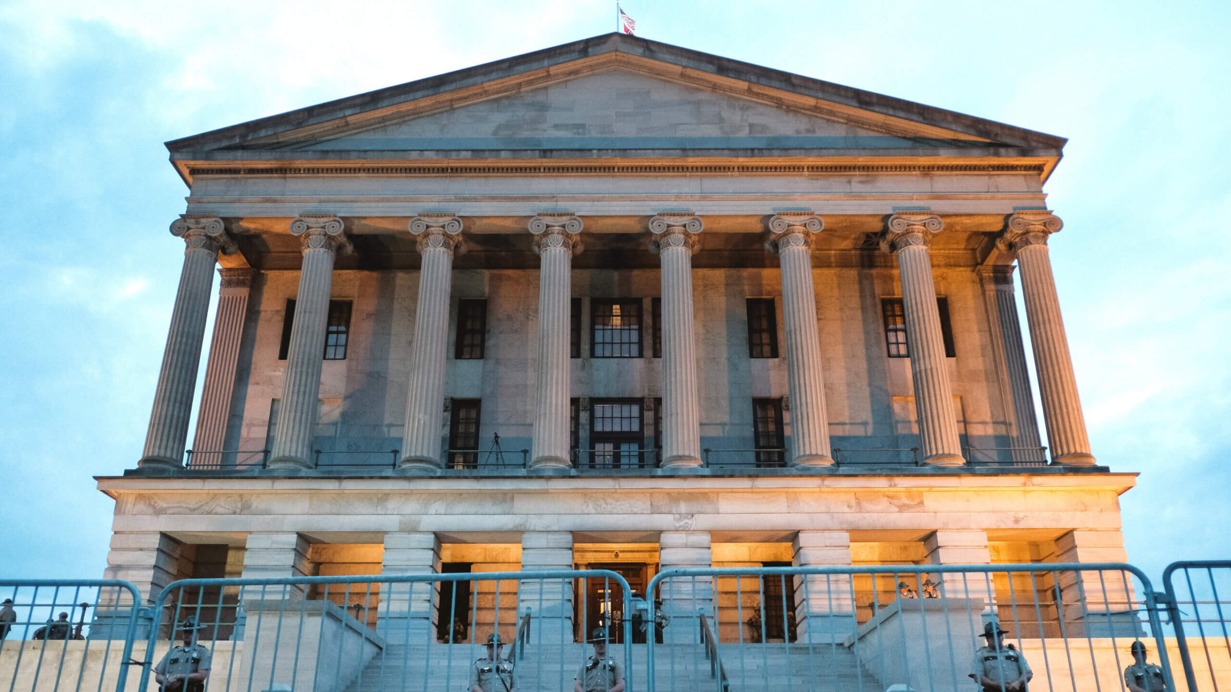 The Tennessee State Capitol building. 