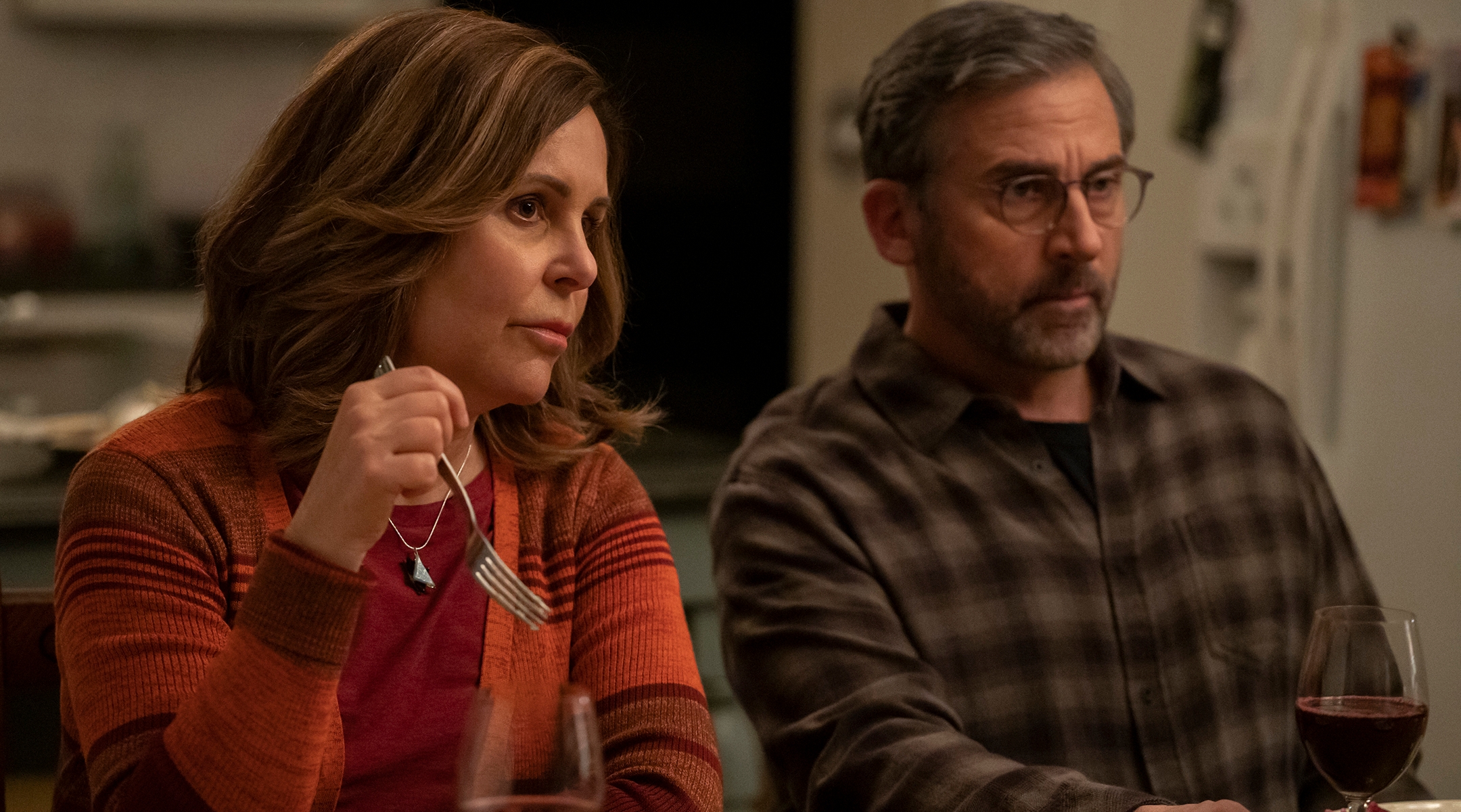 Laura Niemi as Beth Strauss and Steve Carell as Alan Strauss in “The Patient.” (Suzanne Tenner/FX)