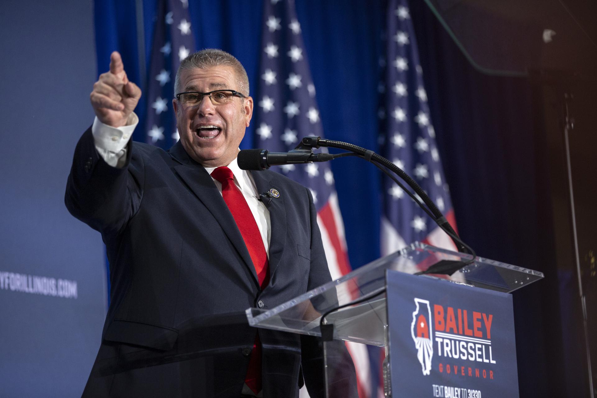 GOP Illinois gubernatorial nominee Darren Bailey. (Jim Vondruska/Getty Images)