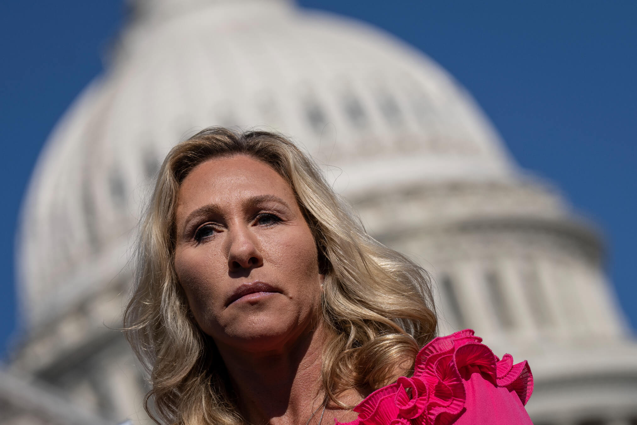 Rep. Marjorie Taylor Greene (R-GA) on Capitol Hill September 20, 2022.