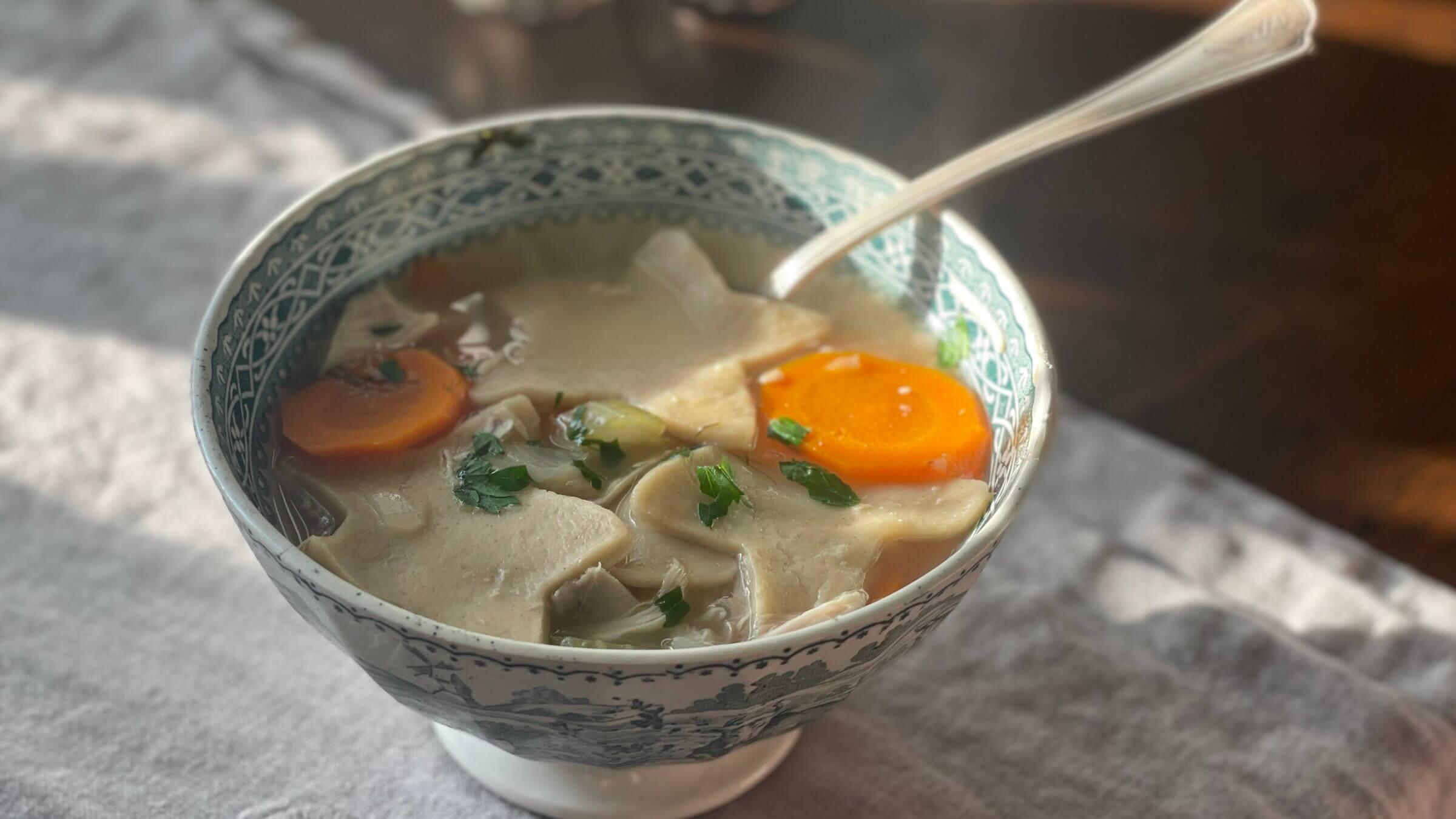 Molly Yeh's chicken and stars soup is a starry affair.