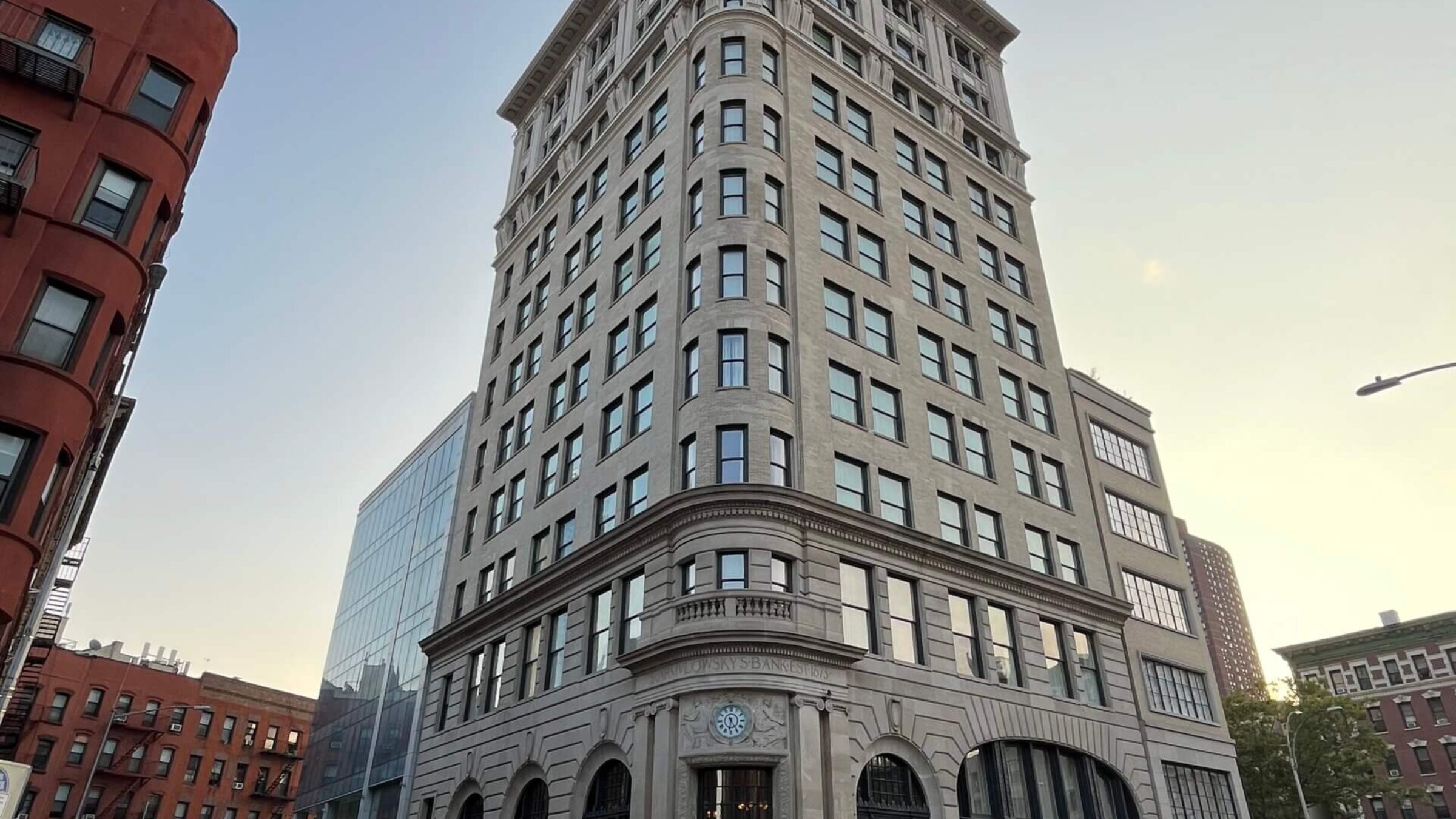 The former home of the Jarmulowsky Bank, now a swanky hotel, Orchard Nine.