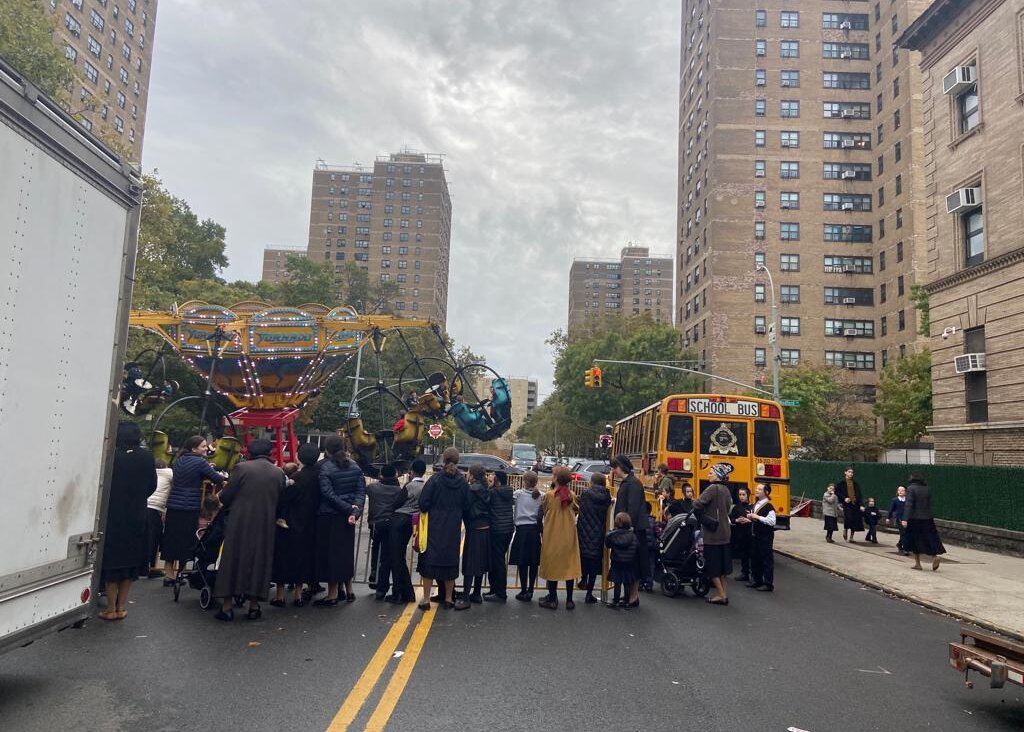 A Sukkot fair in Williamsburg, Brooklyn, on Oct. 13, 2022.