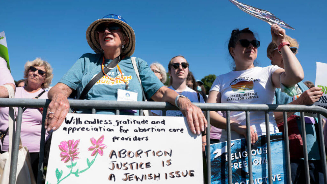 Protesters cheer as they attend the "Jewish Rally for Abortion Justice" rally at Union Square near the U.S. Capitol on May 17, 2022 in Washington, DC. 