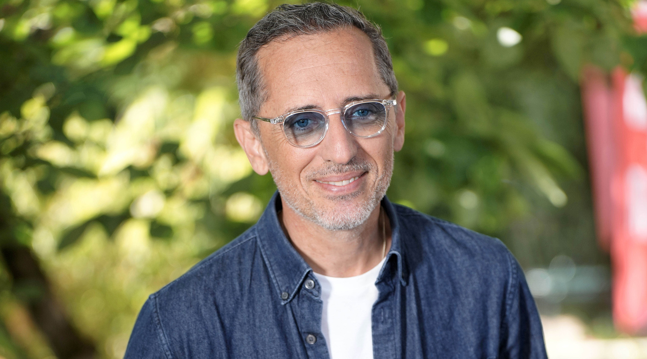 Gad Elmaleh is shown at the Angouleme French-Speaking Film Festival in Angouleme, France, Aug. 27, 2022. (Sylvain Lefevre/WireImage/Getty Images)