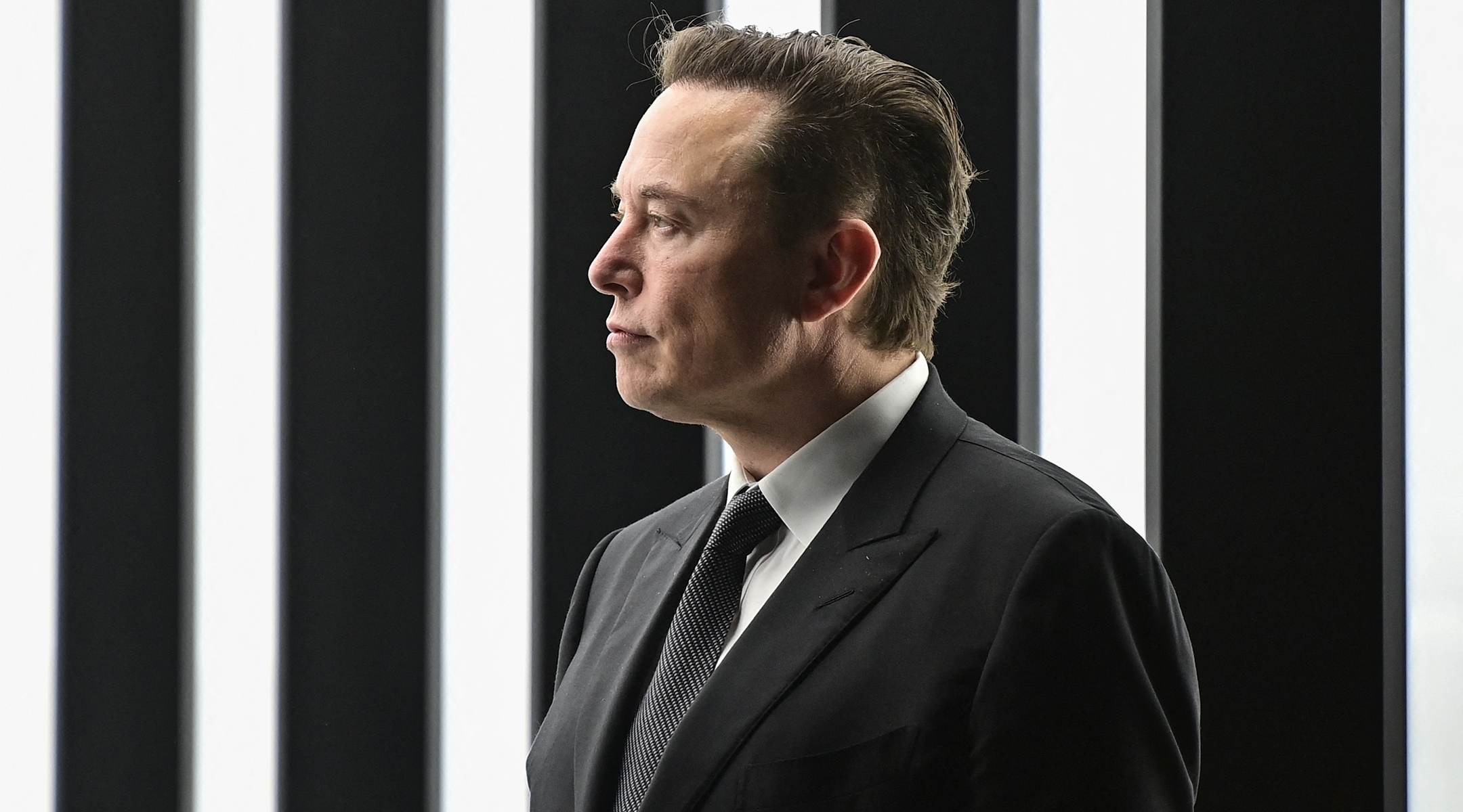 Elon Musk in Berlin, Mar. 22, 2022. (Patrick Pleul/Pool/AFP via Getty Images)