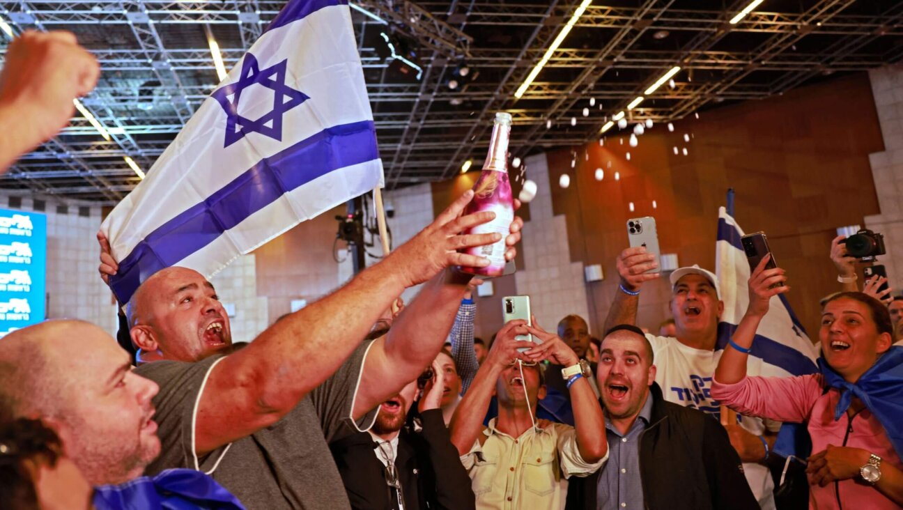 Israel's Likud party supporters gather at their campaign headquarters in Jerusalem on Nov. 1, 2022, after the end of voting in the fifth national election in less than four years.