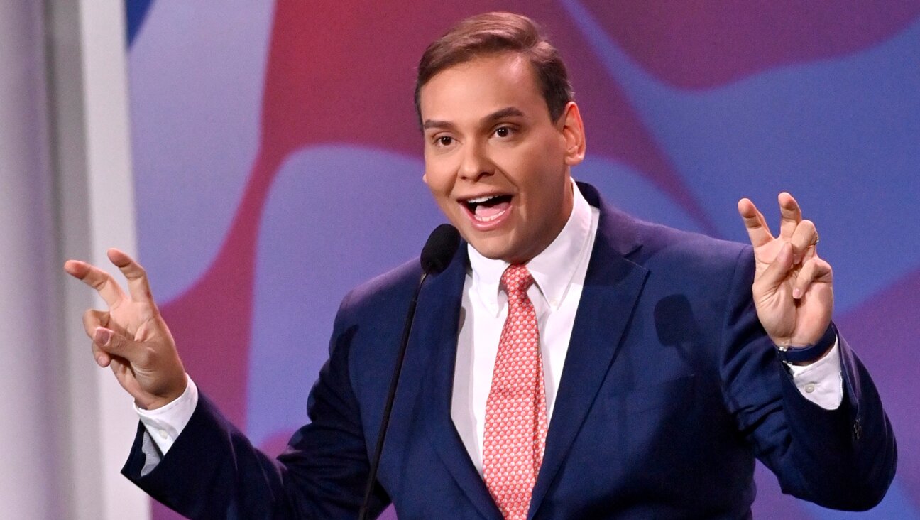 George Santos speaks during the Republican Jewish Coalition Annual Leadership meeting Nov. 19, 2022. 