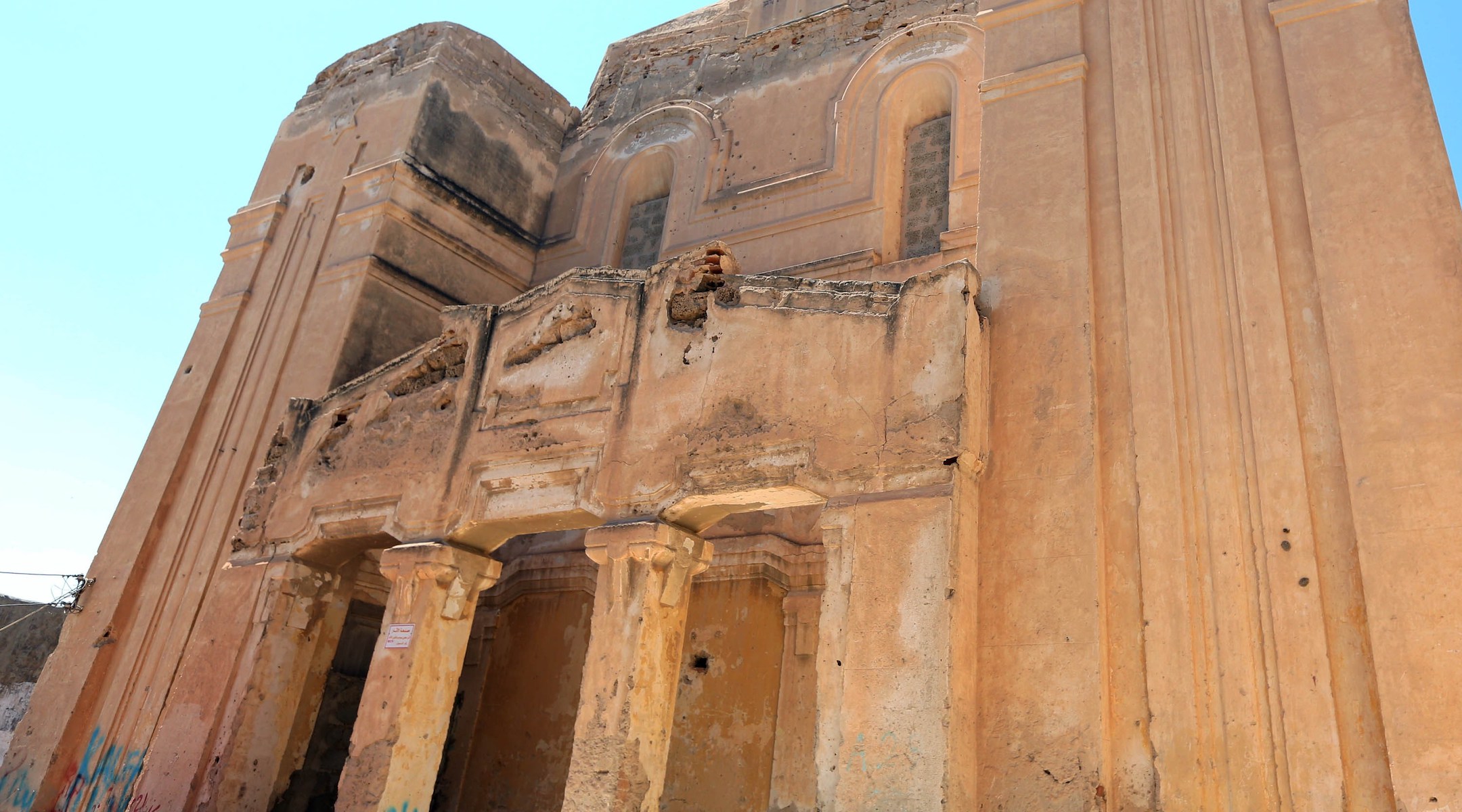 A view of the abandoned Dar Bishi Jewish cemetery in the Old City of Tripoli, Libya’s capital, in 2015. (Mahmud Turkia/AFP via Getty Images)