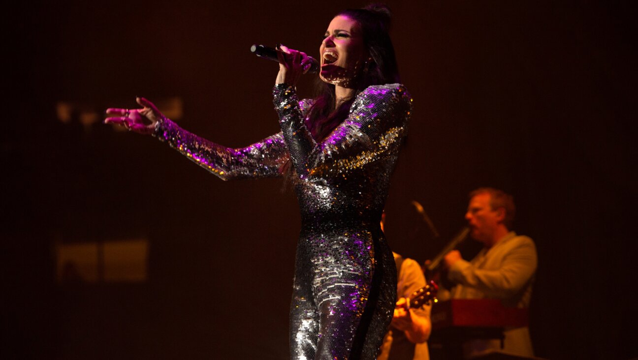 Idina Menzel performs in a scene from “Idina Menzel: Which Way to the Stage.” (Eric Maldin/Walkman Productions Inc.)