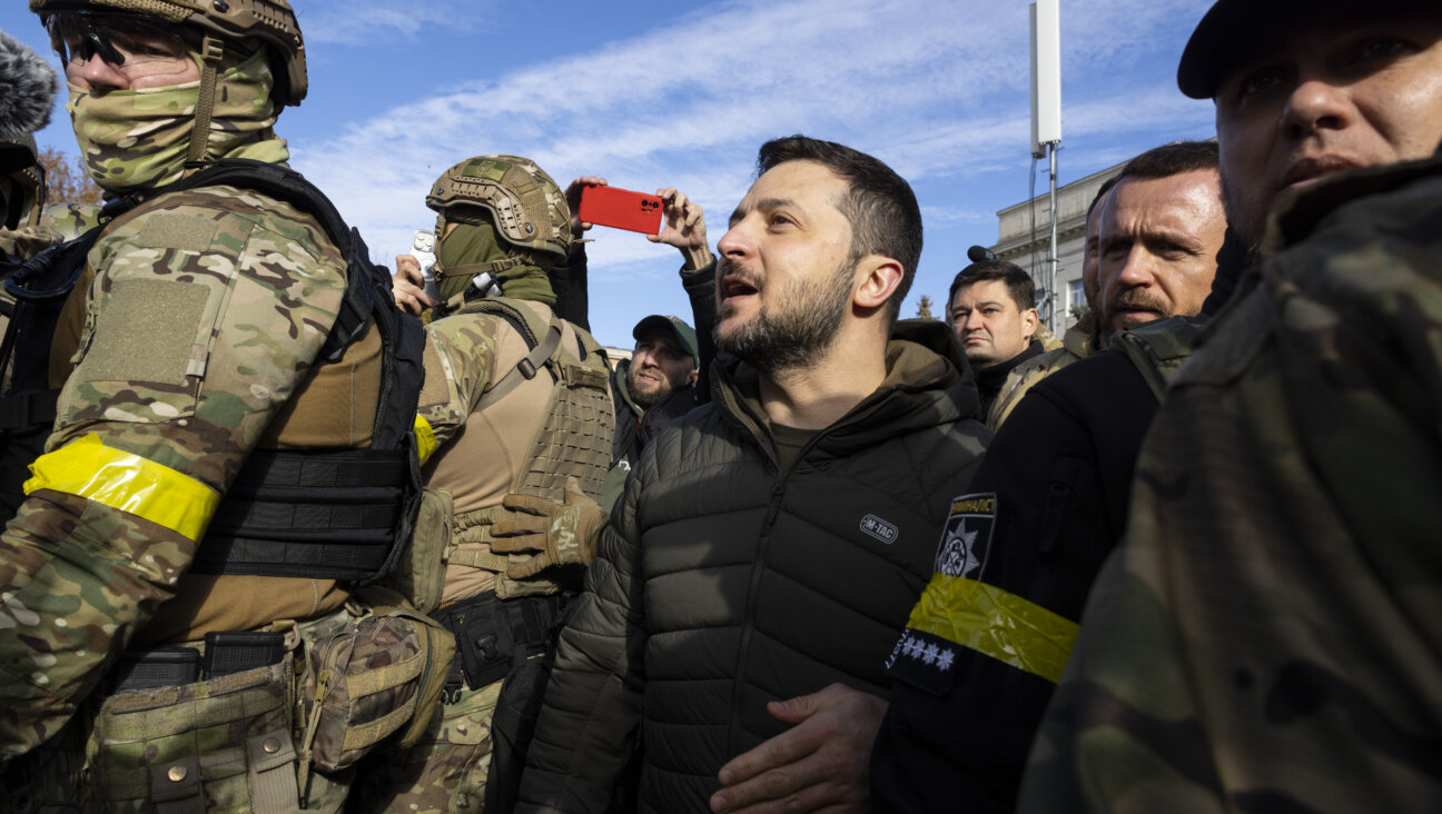 Ukrainian President Volodymyr Zelenskyy in Kherson on Nov. 14, 2022.