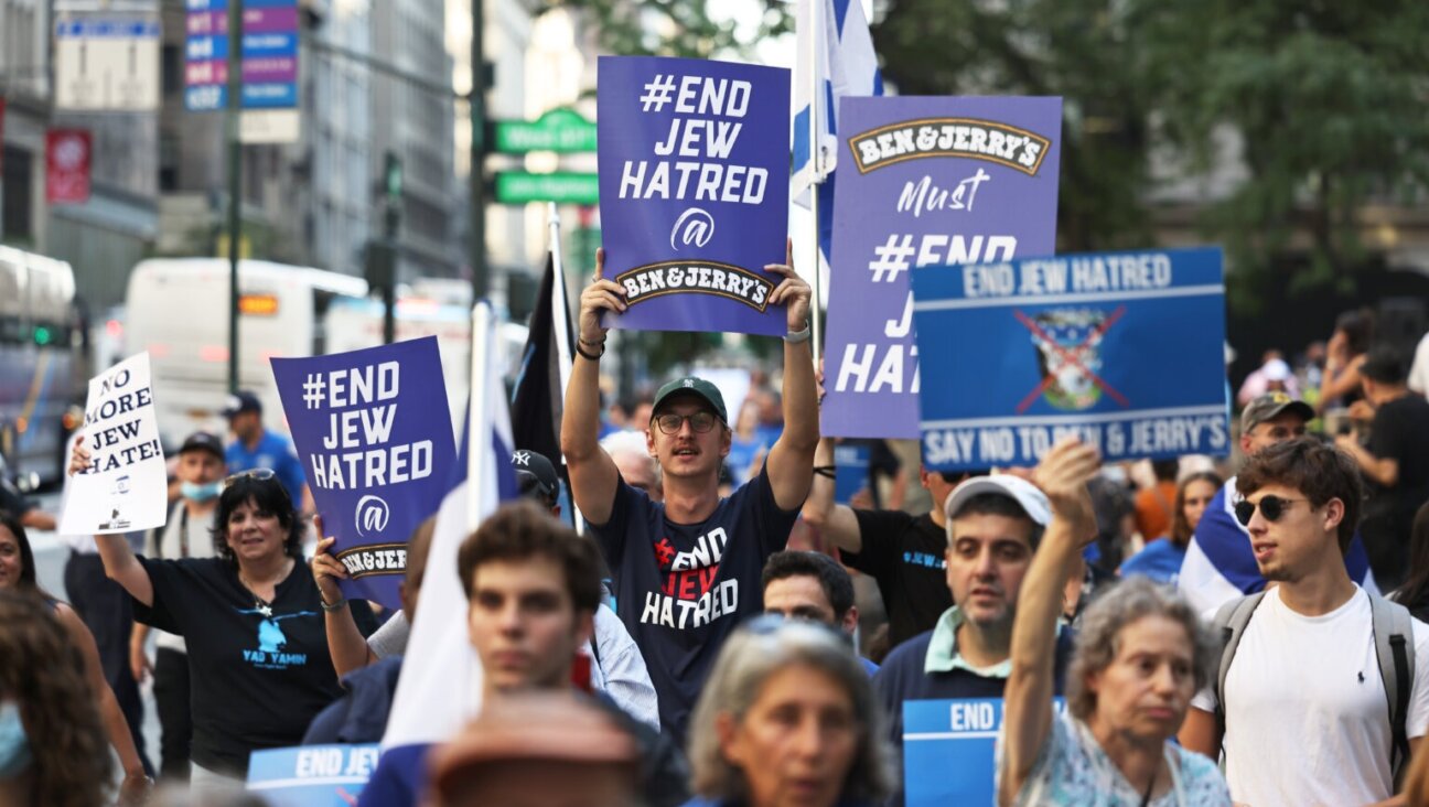 Ben & Jerry’s, a company founded by Jews, was accused of antisemitism when they said it would stop selling ice cream in the Israeli-occupied West Bank. (Getty)