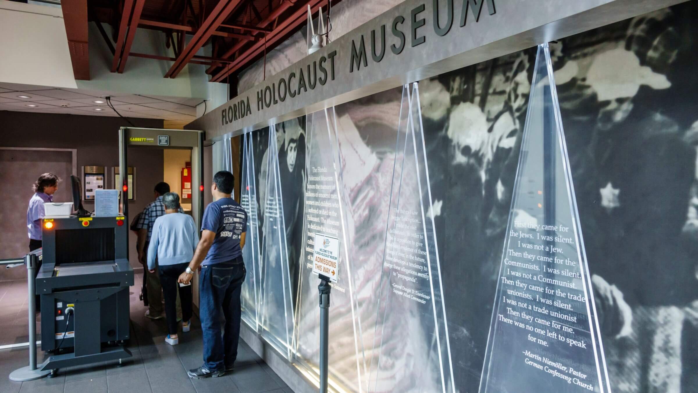 The entrance to the Florida Holocaust Museum in St. Petersburg, Nov. 27, 2016.